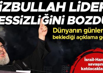 Son dakika…Dünyanın beklediği açıklama geldi! Hizbullah başkanı Nasrallah konuşuyor…
