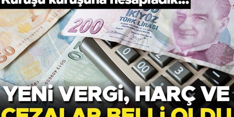 Yeni vergi, harç ve ceza meblağları muhakkak oldu… Kuruşu kuruşuna hesapladık