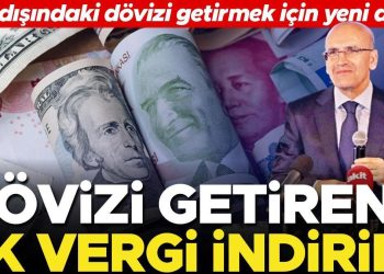 Yurtdışındaki dövizi getirmek için yeni adım… Dövizi getirene ek vergi indirimi