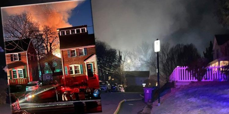 ABD’de şiddetli patlama! Konut adeta havaya uçtu