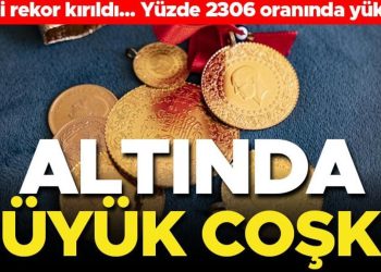 Altında büyük coşku… Tarihi rekor kırıldı