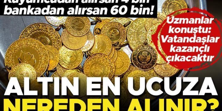 Altını ucuza almanın yöntemi! 60 bin lira fark oluşuyor… İşte uzmanların tavsiyeleri