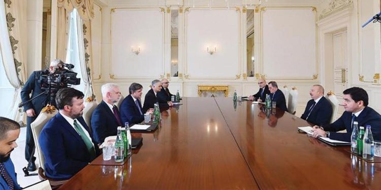 Azerbaycan Cumhurbaşkanı Aliyev, ABD Dışişleri Bakan Yardımcısı O’Brien’ı kabul etti