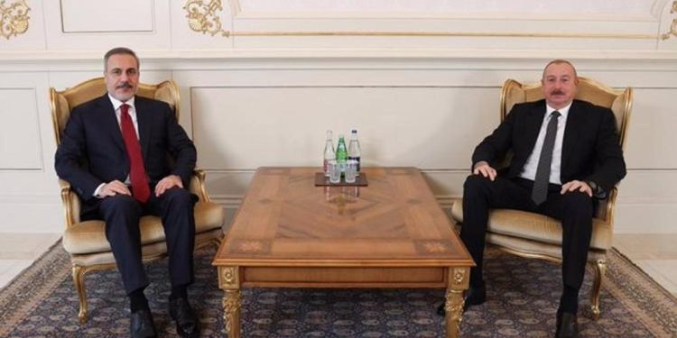 Bakan Fidan, Azerbaycan Cumhurbaşkanı Aliyev ile görüştü