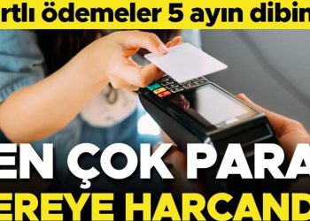 Banka ve kredi kartıyla harcamalar 5 ayın dibinde! İşte en çok harcama yapılan alanlar
