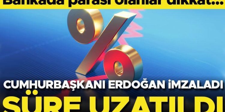 Bankada parası olanlar dikkat! Stopaj indirimi mühleti uzatıldı