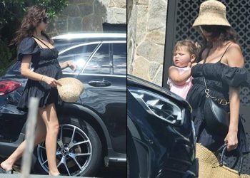 Bir karnında biri kucağında… Ünlü model annelik heyecanı sardı