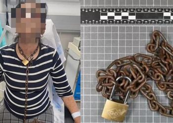 Boynunda ve ellerindeki zincirlerle hastaneye koştu! Dehşet veren olay…