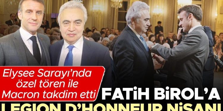 Fatih Birol’a LegIon D’Honneur nişanı… Elysee Sarayı’nda özel merasim ile Macron takdim etti