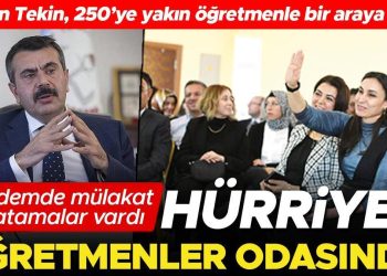 Hürriyet Bakan Tekin’le ‘Öğretmenler Odası’nda