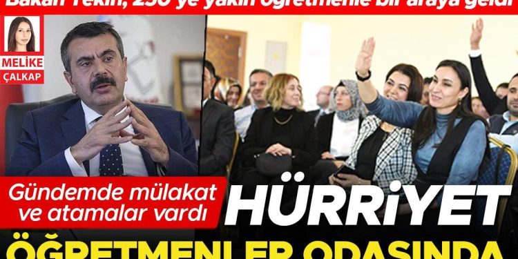 Hürriyet Bakan Tekin’le ‘Öğretmenler Odası’nda