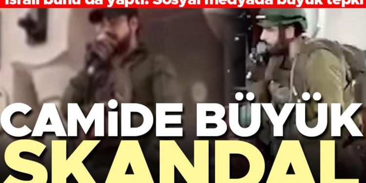 İsrailli askerlerden nahoş saldırı! Camiyi basıp Yahudi duaları okudular…