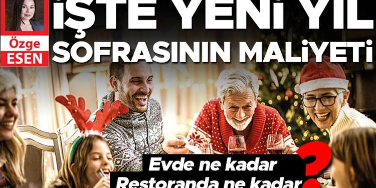 İşte yeni yıl sofrasının maliyeti