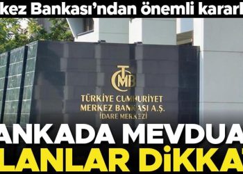 Merkez Bankası’ndan TL’yi destekleyici adımlar! Bankada mevduatı olanlar dikkat