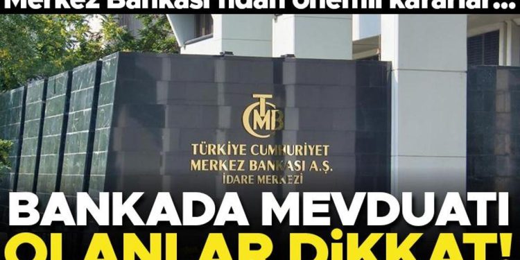 Merkez Bankası’ndan TL’yi destekleyici adımlar