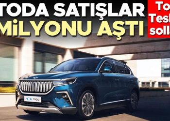 Otomotivde satışlar 1 milyonu aştı: Togg, Tesla’yı solladı
