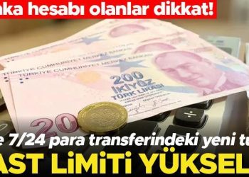 Son dakika… Para transferlerinde FAST limiti 50 bin lira oldu