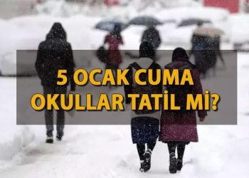 5 OCAK CUMA OKULLAR TATİL Mİ? Ankara ve Bitlis’te okullar tatil mi oldu, bugün okul var mı, yok mu?