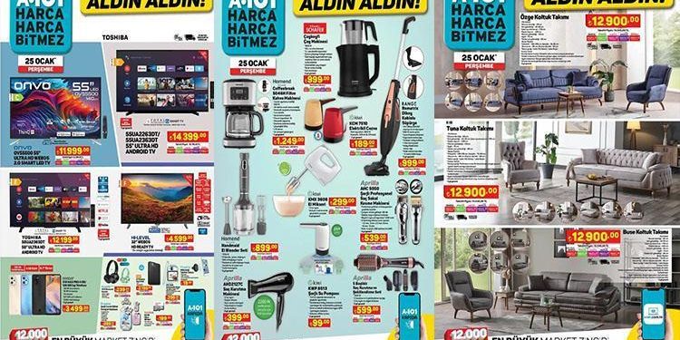A101 AKTÜEL ESERLER KATALOĞU 25 OCAK 2024 YARIN SATIŞTA! A101’e dikey süpürge, filtre kahve makinesi, çekme karavan, elektrikli moped ve beyaz eşya geliyor!