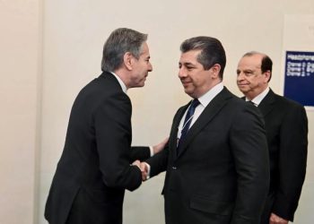 ABD Dışişleri Bakanı Blinken, IKBY Başbakanı Barzani ile bir ortaya geldi