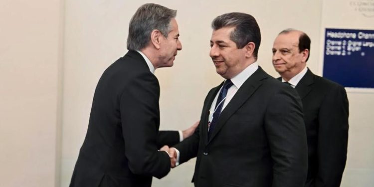 ABD Dışişleri Bakanı Blinken, IKBY Başbakanı Barzani ile bir ortaya geldi