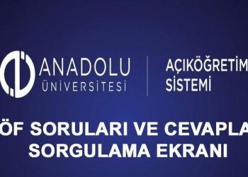 AÖF SORULARI VE YANITLARI 20 OCAK 2024! AÖF güz devri final imtihanı karşılık anahtarı anadolu.edu.tr sorgulama ekranı!