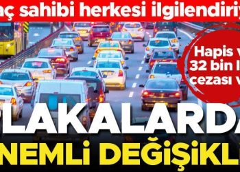 Araç sahipleri dikkat! Plakalarda değişiklik var… Karekod uygulaması geldi, mahpus ve para cezası var