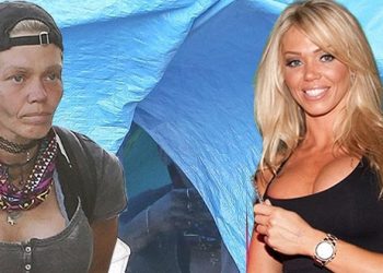 Bahçesinde çiçekler açan hoş bir konutu vardı: Artık naylon bir tentenin altına sığındı