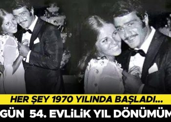‘Bugün eşimle 54. evlilik yıl dönümümüz’