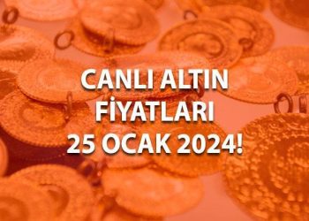 Bugün gram altın, çeyrek altın ve yarım altın fiyatı ne kadar? (25 Ocak Canlı altın fiyatları)