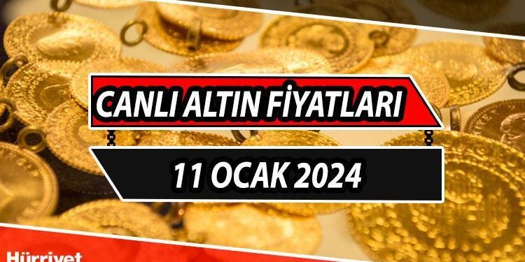 Bugün gram altın, çeyrek altın ve yarım altın ne kadar? 11 Ocak 2024 Perşembe canlı altın fiyatları son durum!