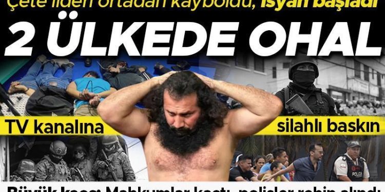 Çete başkanı ortadan kayboldu, şiddet sarmalı başladı! 2 ülkede OHAL ilan edildi: Onlarca mahkum kaçtı, polisler rehin alındı…