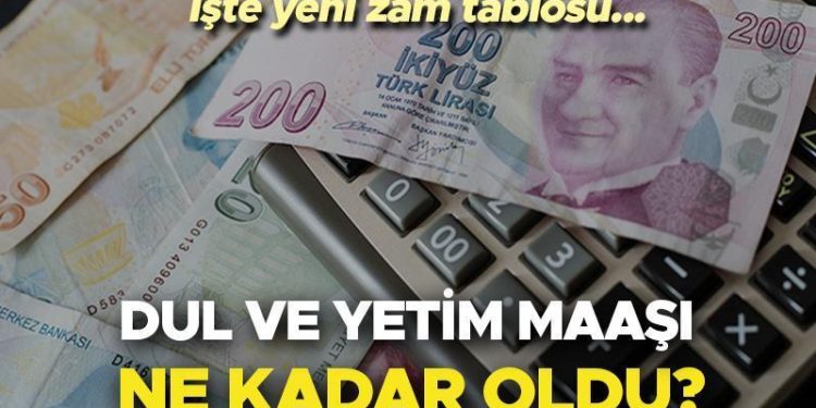 DUL VE YETİM MAAŞI 2024 TABLOSU | Yeni dul ve yetim aylığı ne kadar oldu, yüzde kaç artırım yapıldı? İşte 2024 ocak dul ve yetim maaşı hesaplama!