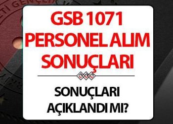 E-DEVLET Gençlik ve Spor Bakanlığı işçi alımı sonuçları (1071 Gençlik Çalışanı)… GSB E-Devlet sonuç sorgulama