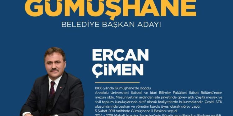 Ercan Çimen kimdir, kaç yaşında ve aslen nereli? AK Parti Gümüşhane Belediye Lideri adayı kimdir?