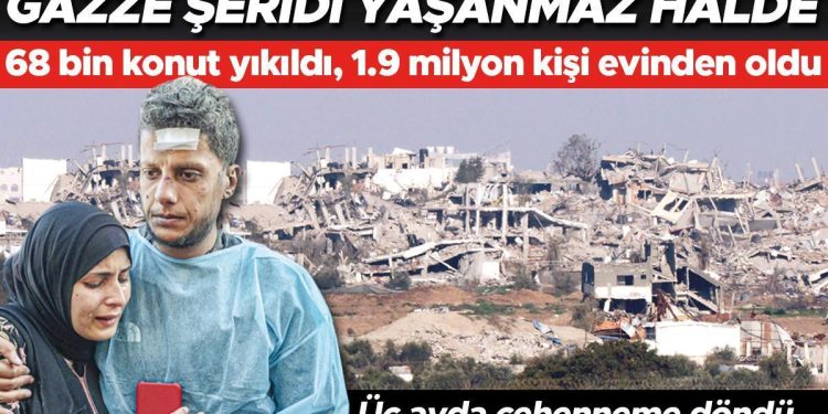 Gazze Şeridi yaşanmaz halde… Üç ayda cehenneme döndü