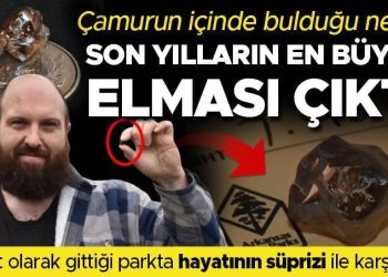 Gittiği parkta hayatının şokunu yaşadı! Çamurdan çıkardığı obje 7,46 karatlık elmas çıktı