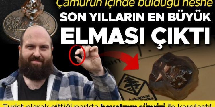 Gittiği parkta hayatının şokunu yaşadı! Çamurdan çıkardığı obje 7,46 karatlık elmas çıktı