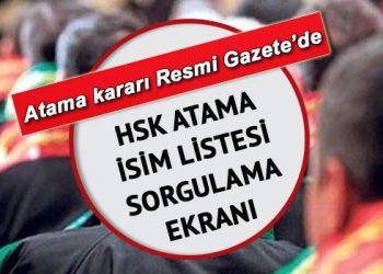 HAKİM VE SAVCI ATAMA İSİM LİSTESİ 2024 | HSK atamaları Resmi Gazete’de yayımlandı! İşte hakim ve savcı atamaları sorgulama ekranı…