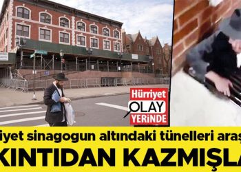 Hürriyet sinagogun altında kazılan tünelleri araştırdı: Kahırdan kazmışlar