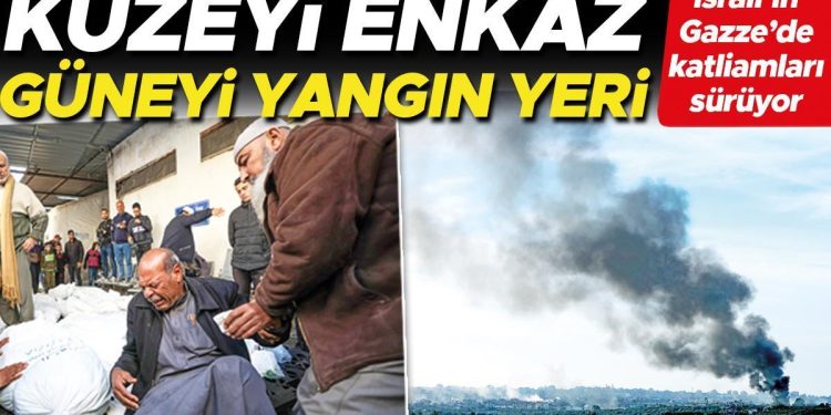 İsrail’in Gazze’de katliamları sürüyor! Kuzeyi enkaz güneyi yangın yeri