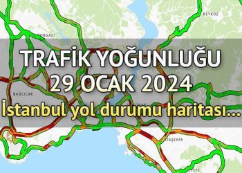 İSTANBUL TRAFİK YOL DURUMU 29 OCAK || İstanbul trafik yoğunluğu şu an nasıl, yüzde kaç? Nerede trafik var? İBB yol durumu haritası…