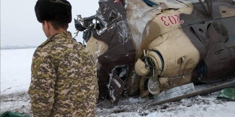 Kırgızistan’da askeri helikopter düştü: Can kaybı ve yaralılar var