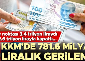 KKM’de 781.6 milyar liralık gerileme… Zirve noktası 3.4 trilyon liraydı yılı 2.6 trilyon lirayla kapattı