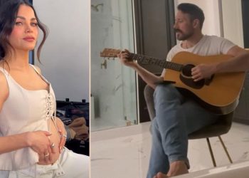 Küvette uzanan gebe sevgiliye serenat: Biraz üzgünüm, bu doğuracağım son bebek olacak