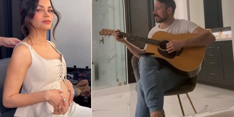 Küvette uzanan gebe sevgiliye serenat: Biraz üzgünüm, bu doğuracağım son bebek olacak