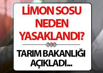 Limon sosu neden yasaklandı? Tarım Bakanlığı’ndan gerekçeli açıklama