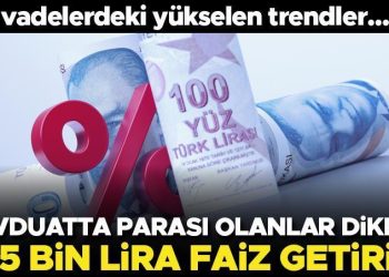 Mevduatta parası olanlar dikkat! İşte vadelerdeki yükselen trendler… 605 bin lira faiz getirisi var