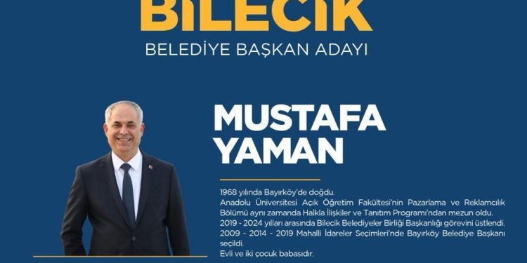 Mustafa Yaman kimdir? AK Parti Bilecik Belediye Lider Adayı Mustafa Yaman’ın hayatı ve siyasi mesleği