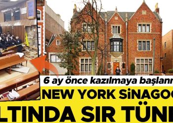 New York sinagogu altında sır tünel